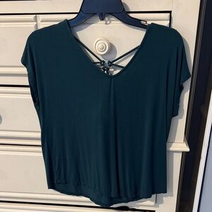 Paper moon brand Teal/Dark Green Women's Top